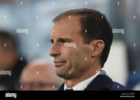 Juventus Coach Massimiliano Allegri Stock Photo Alamy