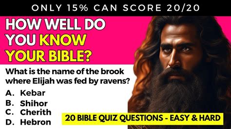 How Well Do You Know Your Bible The Ultimate Bible Quiz General