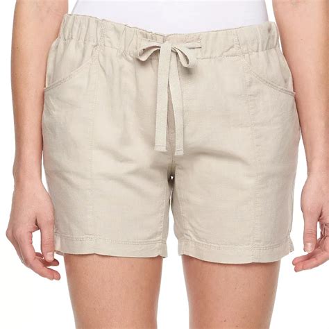 Womens Linen Shorts Kohls