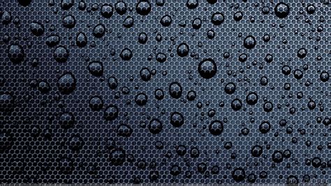 Free Download Water Drops On Black Circle Background Wallpaper