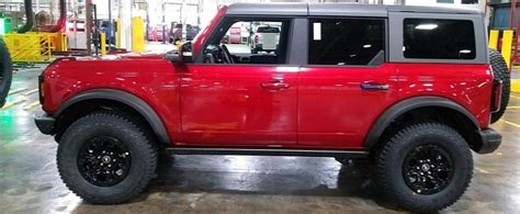 Check Out A Red 2021 Ford Bronco First Edition Coming Together With