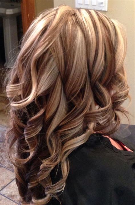If your hair is medium brown, light blonde colors won't look as natural as reddish blonde hues. brown-hair-with-blonde-highlights-and-auburn-lowlights.jpg ...