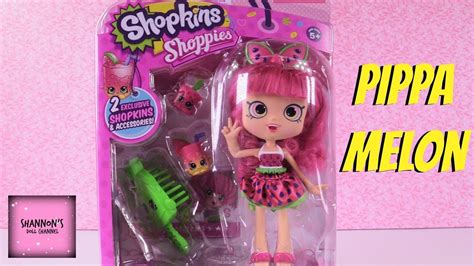 Pippa Melon Shopkins Shoppies Doll New Release Unboxing Doll Review