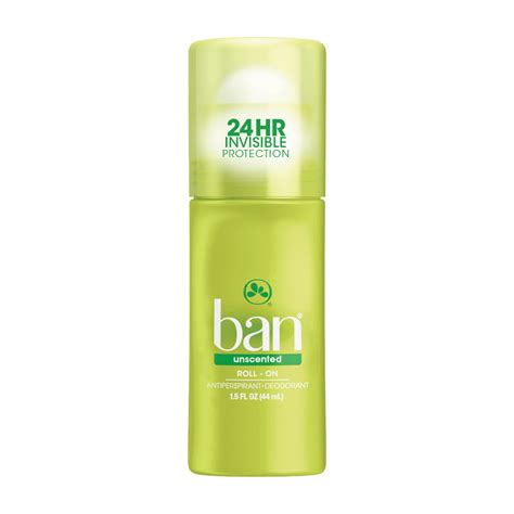 Ban Unscented Roll On Deodorant 15 Oz