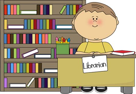 Boy Classroom Librarian Clip Art Boy Classroom Librarian Vector Image