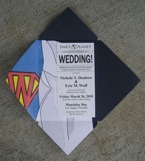 Superhero Wedding Invitations With Cute And Funny Design