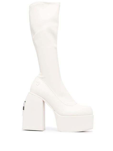 Naked Wolfe Spice Mm Platform Boots In White Lyst