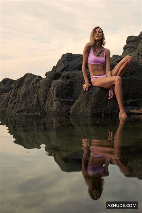 Anja Rubik Sexy Poses For Zaras Swimsuit 2021 Photoshoot Aznude