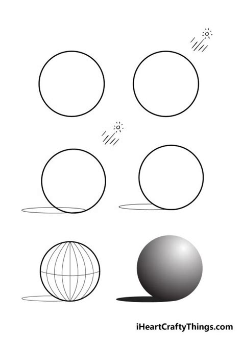 Sphere Drawing How To Draw A Sphere Step By Step