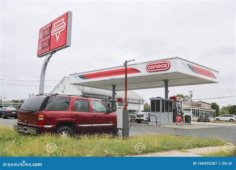 Conoco Gas Service Station Image Editorial Photography Image Of Service Sign 160455287