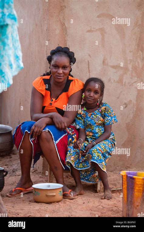 Fulani Woman And Child In The Town Of Djibo In Northern Burkina Faso
