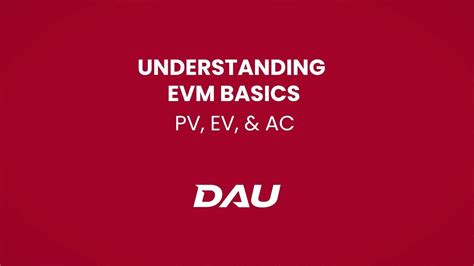 Pv Ev And Ac Understanding Evm Basics Youtube