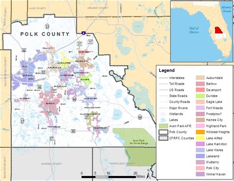 Polk County Location Map Cfrpc Central Florida Regional Planning