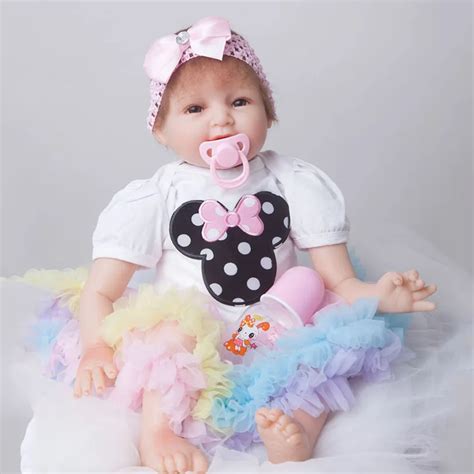55cm Soft Body Silicone Reborn Baby Girl Dolls Toy For Sale Cheap
