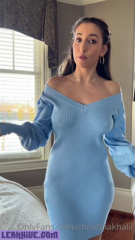 Christina Khalil Nipple Pokies Dress Onlyfans Video Leaked