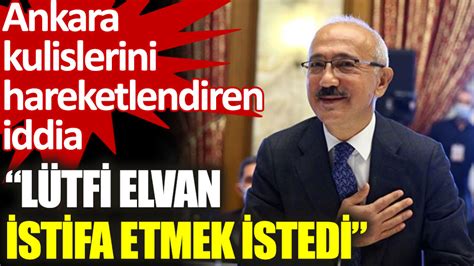 Ankara kulislerini hareketlendiren iddia Lütfi Elvan istifa etmek istedi