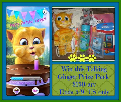 Talking Ginger Interactive Toy Prize Pack Giveaway 150 Arv Its