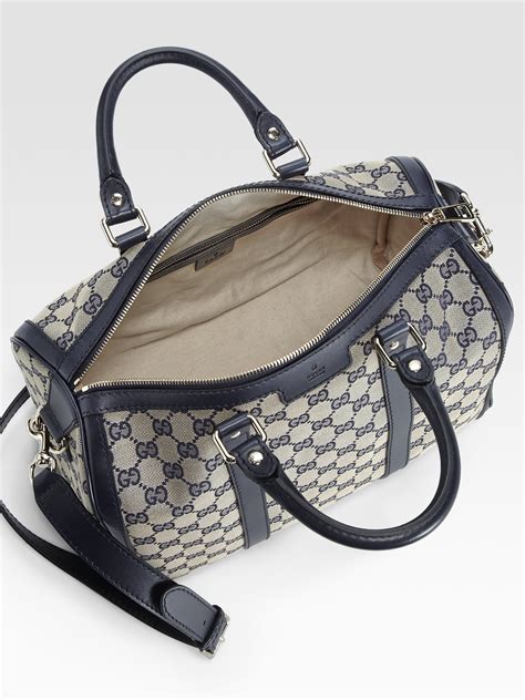 The gucci community shares the ideas of alessandro michele's creative vision of. Gucci Vintage Web Original Gg Canvas Boston Bag in Blue ...