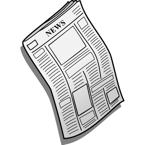 Newspaper Vector Icon Free Svg