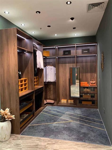 Use any corner, nook and cranny to your advantage. wood walking closet dressing room living room wardrobe ...