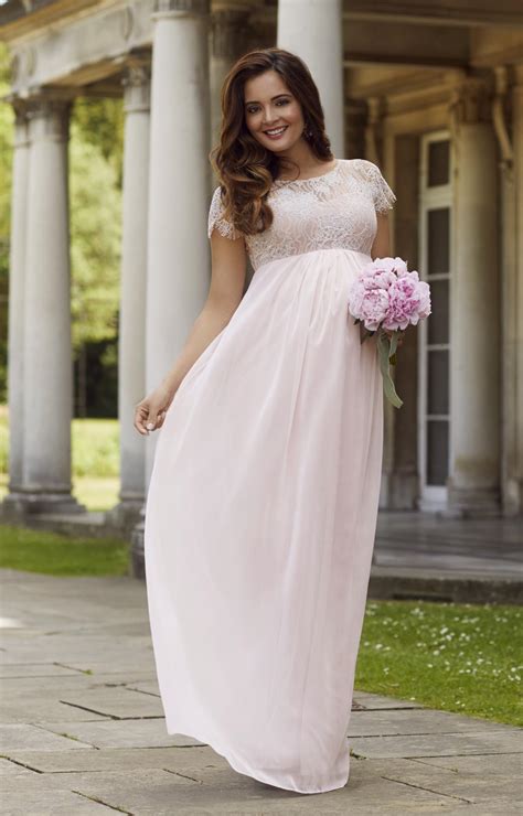 Elizabeth Maternity Gown Soft Mist Pink Maternity Wedding Dresses Evening Wear And Party