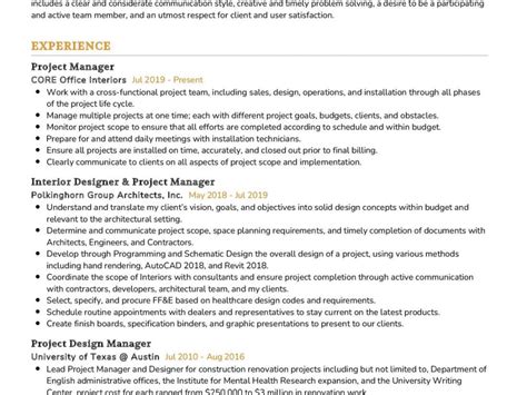 Interior Designer Resume Sample In 2024 Resumekraft