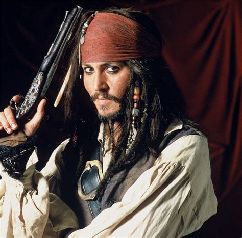 Johnny Depp As Jack Sparrow In Pirates Of The Caribbean The Curse Of