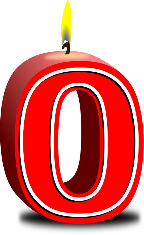 Number Zero Red Candle Png Image Purepng Free Transparent Cc0 Png