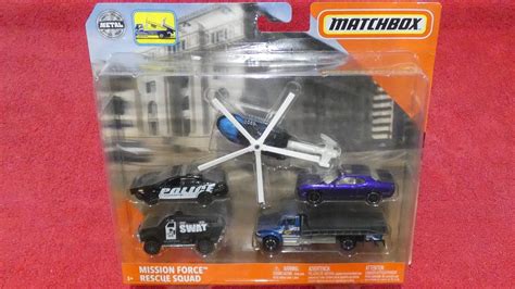 Matchbox Mission Force Rescue Squad 5 Pack Youtube