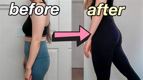 bigger butt in 2 weeks i tried a bigger booty challenge and this is what happened before after