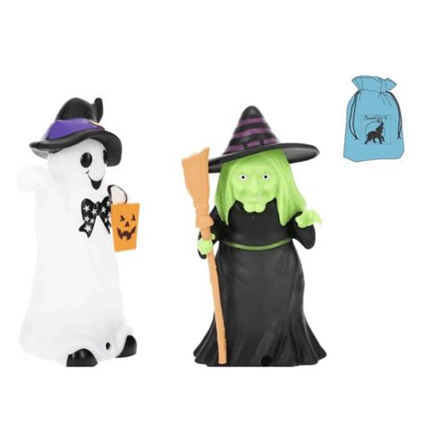 Witch And Ghost Motion Activated Light And Sounds Figure For Indoor