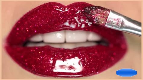 Hot Sexy Red Glitter Lips Makeup Tutorialworldwide Red Glitter Lips Makeup Video Hd Youtube