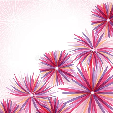 Abstract Pink Flowers Stock Vector Illustration Of Leaf 20777243