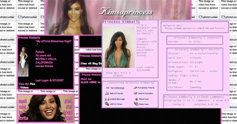 Heres Kim Kardashians 9 Year Old Myspace Page — Its Even Funnier