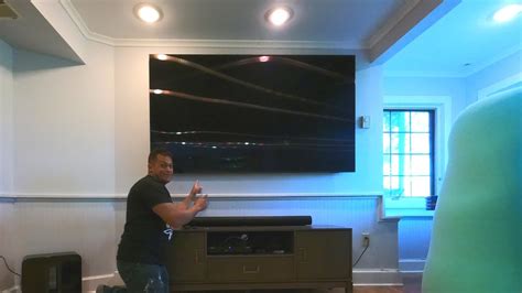 How To Mount 80 Inch Tv To Wall And Hide Wires Step By Step Samsung Q90