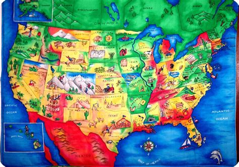 United States Map For Kids