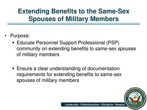 Ppt Extending Benefits To The Same Sex Spouses Of Military Members 10 Oct 13 Powerpoint