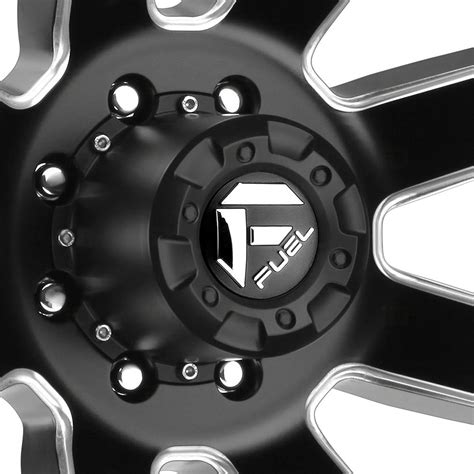 Fuel D538 Dually Maverick 1pc Wheels Matte Black With Milled Accents