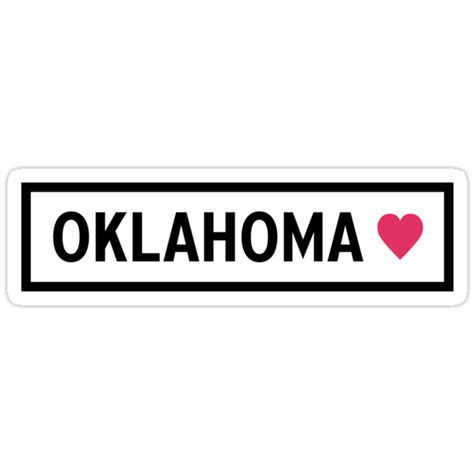 Oklahoma Stickers By Alison4 Redbubble