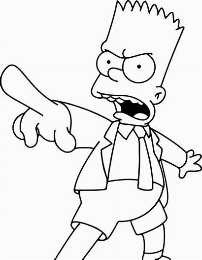 Bart Simpsons Cravate Colere Simson Ausmalbilder Homer