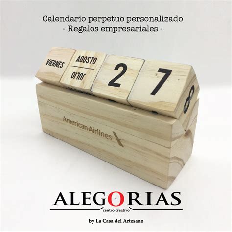 Calendario Perpetuo Madera Grabada Centro Creativo Alegorias
