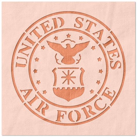 United States Air Force Crest Stencil Stencil Stop