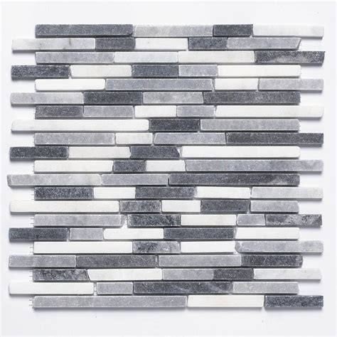 Turin Grey Stone Mosaic Tile Sheet 290 X 325mm