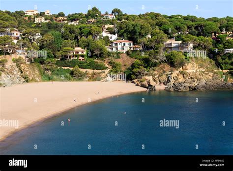 Beach At Sa Riera Costa Brava Spain Stock Photo Alamy