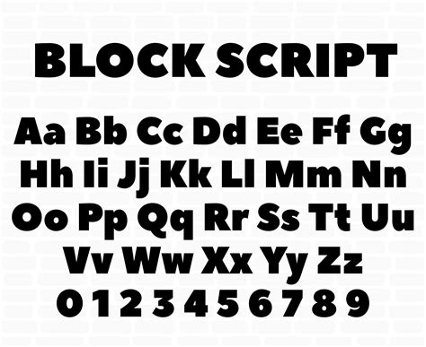Alphabet Blocks Svg Block Letters Svg Block Font Svg