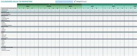 9 Plantillas De Calendario De Marketing Para Excel Gratis 2022