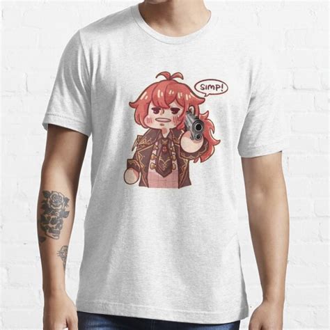 Simp Spotted Diluc From Genshin Impact Artwork T Shirt For Sale By