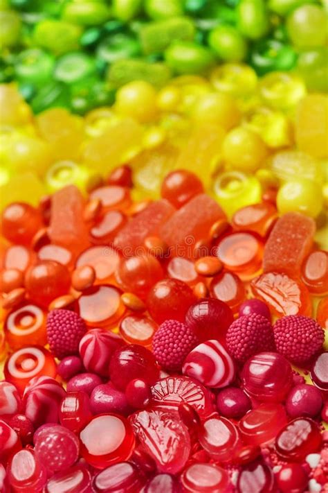 Rainbow Candy Colorful Sweets And Candies Stock Image Image Of