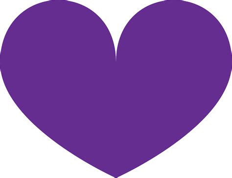 Purple Heart Clip Art Purple Png Download 1280983 Free