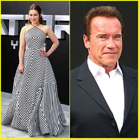 Emilia Clarke Arnold Schwarzenegger Talk Terminator Nude Scenes Arnold Schwarzenegger